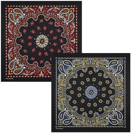 Amazon.com: Zanheadgear B001 Premium Bandanna, 100% Cotton, Black
